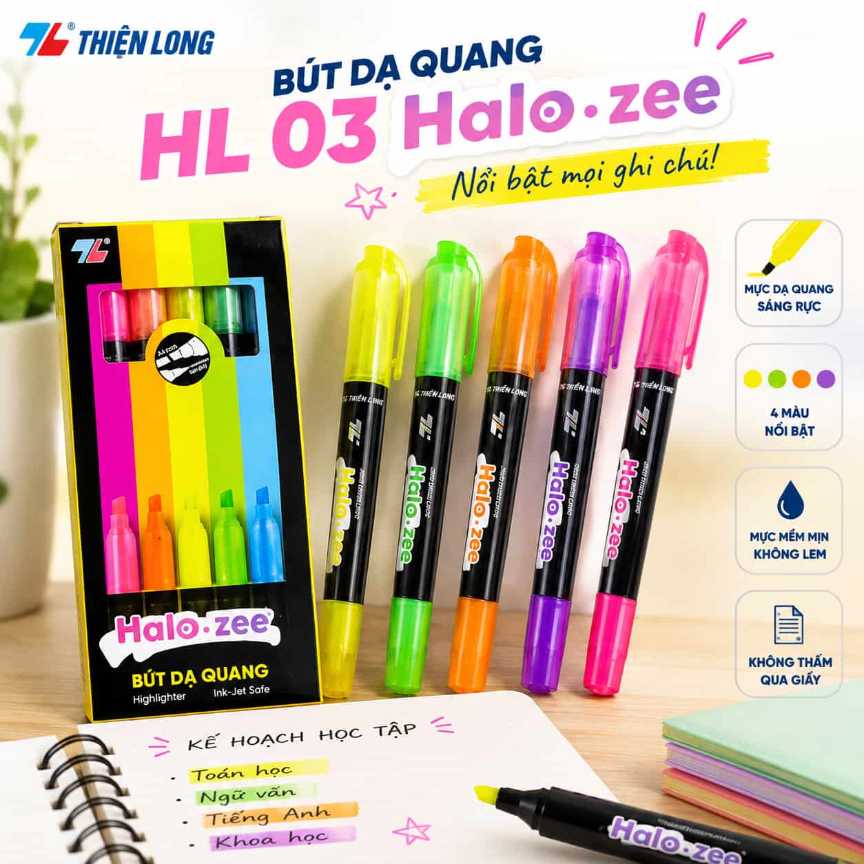 Bút dạ quang HL03 Halo Zee giá ưu đãi
