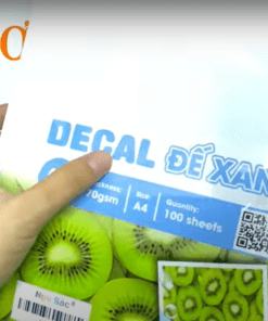 Giấy decal A4 đế xanh