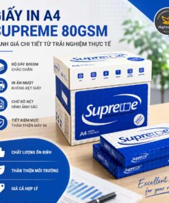 Giấy in Supreme A4 định lượng 80 chất lượng cao