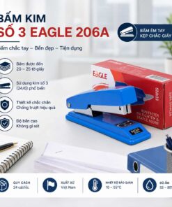 Máy bấm kim số 3 Eagle 206A bền đẹp
