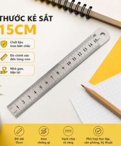 Thước sắt 15cm giá rẻ chất lượng tốt, đo chính xác