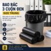 Bao rác 3 cuộn đen size trung giá rẻ giao nhanh