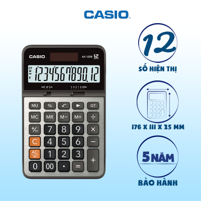 Chiếc máy tính Casio AX-120B chính hãng giá ưu đãi