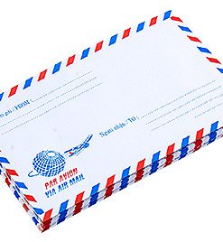 Bao thư bưu điện sọc có keo
