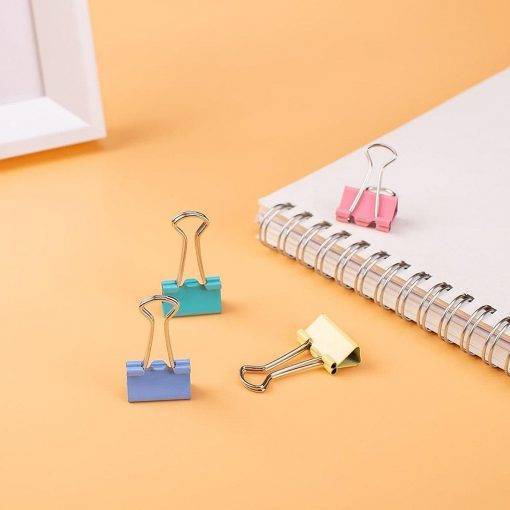 Kẹp bướm Deli màu 8555A 19mm_4