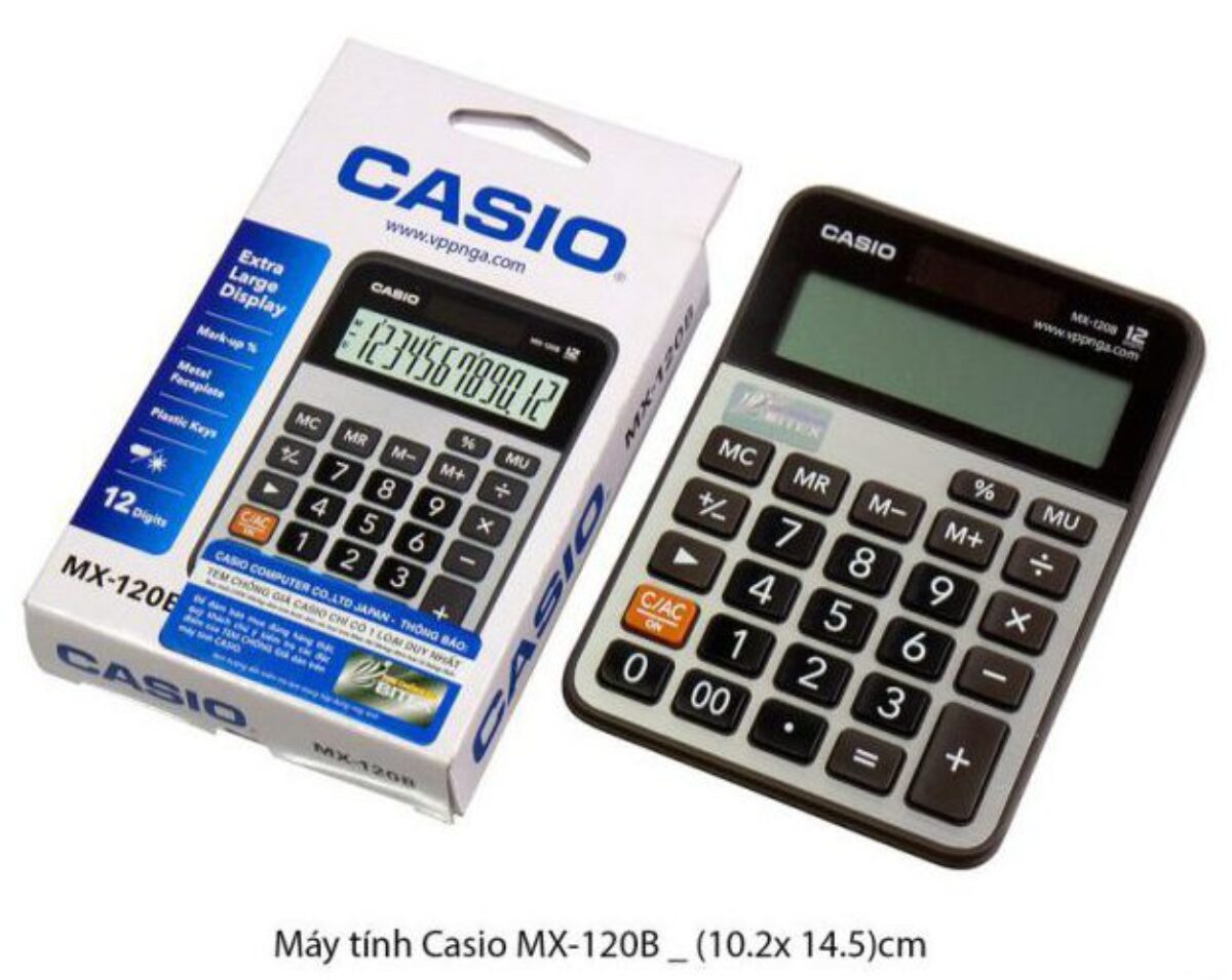 Máy tính Casio MX-12B chính hãng Văn phòng phẩm Sơn Ca