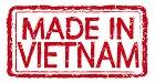 Made in VIETNAM stamp text Illustration