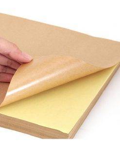Giấy Decal kích thước A4 da bò_bóc thử
