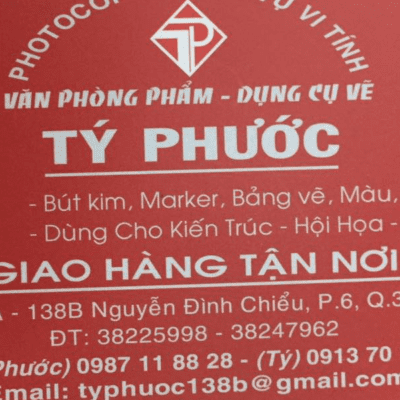 Văn phòng phẩm Tý Phước uy tín chất lượng