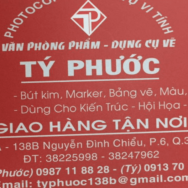 Văn phòng phẩm Tý Phước uy tín chất lượng