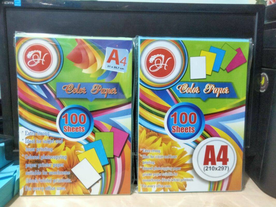 Giấy bìa cứng A4 màu xanh