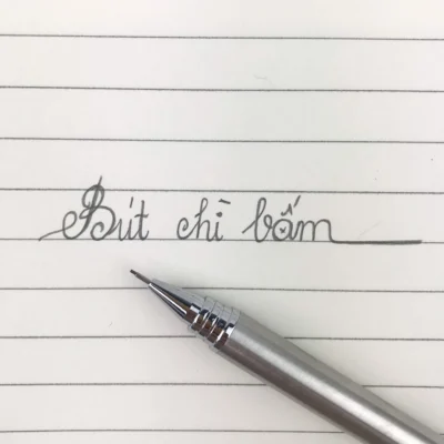 Nét viết của bút chì bấm cơ khí 