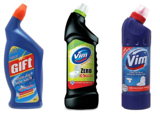 Giá các loại nước tẩy bồn cầu giao nhanh tại Sơn Ca