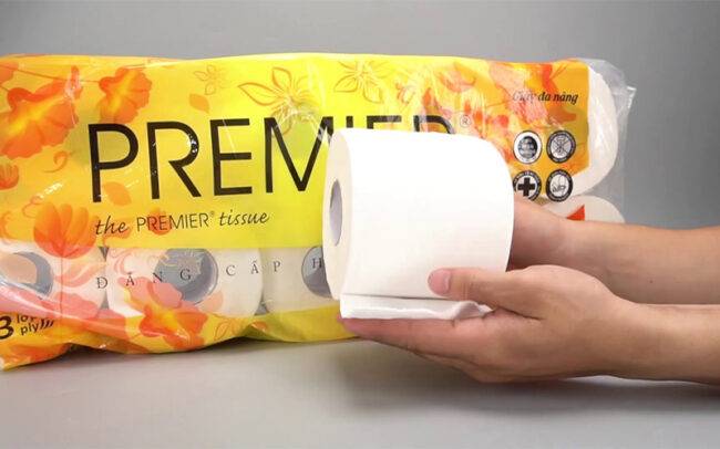 Giấy vệ sinh cuộn nhỏ Premier