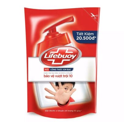 Nước rửa tay Lifebuoy 400ml tiện dụng
