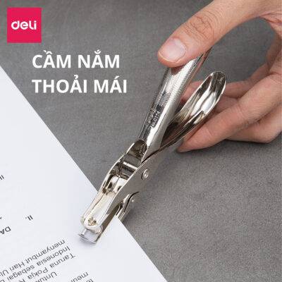 Kìm bấm lỗ giấy Deli E0114 Kìm bấm lỗ giấy Deli E0114