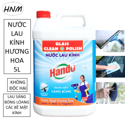 Nước lau kính Hando can 5 lít Nước lau kính Hando can 5 lít