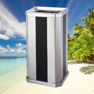 Thùng rác inox vuông nắp lật Thùng rác inox vuông nắp lật