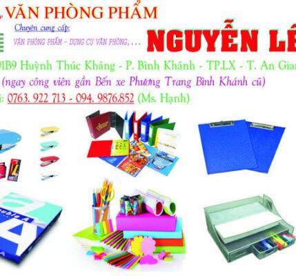 Văn phòng phẩm tại An Giang – Văn phòng phẩm Nguyễn Lê