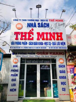 Cửa hàng văn phòng phẩm Hậu Giang – Cửa hàng văn phòng phẩm Quân Khang Nhà sách Thể minh