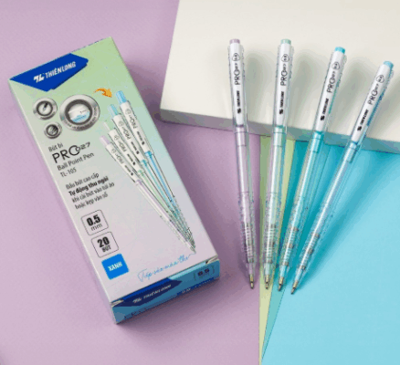 1 hộp bút bi xanh Thiên Long giá bao nhiêu?