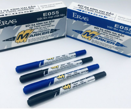 Bút dạ kính 2 đầu Eras