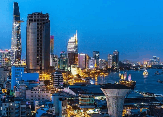 Ho Chi Minh City is a leading economic center in Vietnam