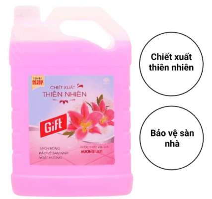 Nước lau sàn giá rẻ Gift can 4 lít