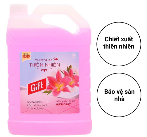 Nước lau sàn giá rẻ Gift can 4 lít