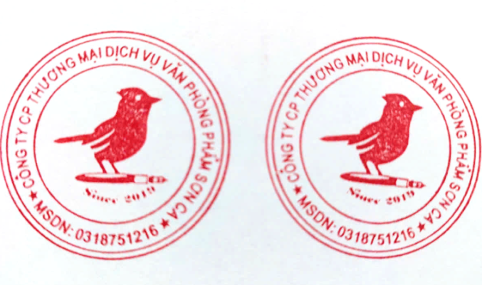 Doanh nghiệp có thể thiết kế mẫu dấu theo logo của công ty mình