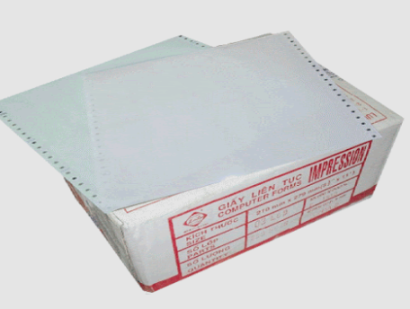 Giấy in liên tục khổ A4 có thể tìm mua tại các cửa hàng VPP