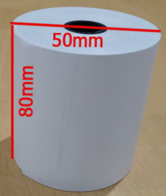 Giấy in nhiệt KT 80x50mm dùng để in hoá đơn