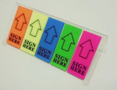 Giấy note sign here 5 màu được sử dụng rất phổ biến Giấy note sign here 5 màu được sử dụng rất phổ biến