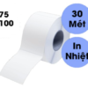 Cuộn giấy in nhiệt decal 75x100mm