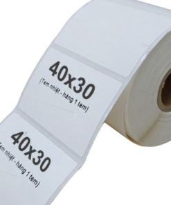 Giấy decal nhiệt 40x30 mm in tem nhãn