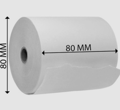Giấy in nhiệt 80mm có thể tìm mua tại các cửa hàng VPP
