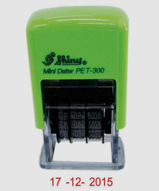 Dấu mộc ngày tháng năm được dùng để xác nhận thời gian trên các loại giấy tờ