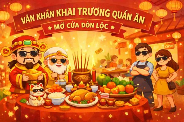 Bài khấn khai trương quán ăn chuẩn phong tục