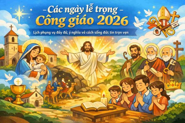 Các ngày lễ trọng Công giáo 2026 đầy đủ chi tiết