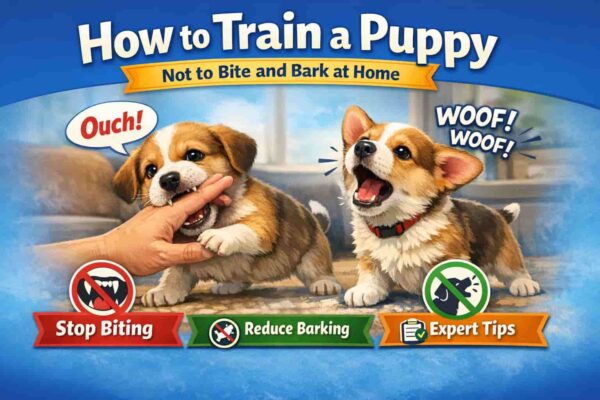 How to train a pulppy not to bite and bark