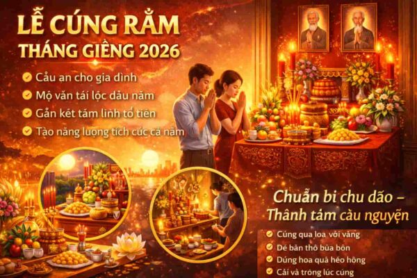 Lễ cúng rằm tháng Giêng 2026 chuẩn phong tục Việt