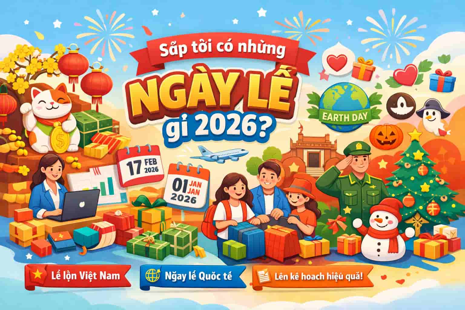 Sắp tới có những ngày lễ gì 2026?