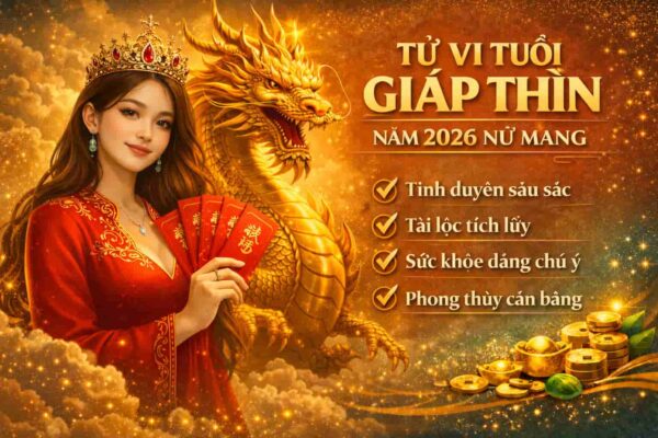 Tử vi phong thuỷ năm 2026 tuổi Giáp Thìn nữ mạng