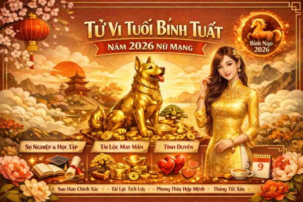 Tử vi phong thuỷ tuổi Bính Tuất nữ mạng năm 2026