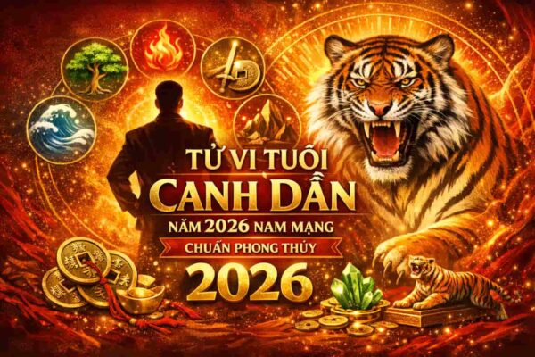 Tử vi tuổi Canh Dần năm 2026 nam mạng chuẩn phong thuỷ hiện đại