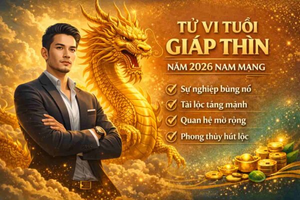 Tử vi tuổi Giáp Thìn năm 2026 nam mạng chuẩn phong thuỷ