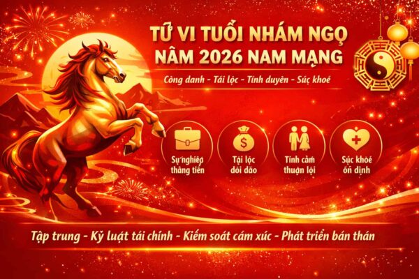 Tử vi tuổi Nhâm Ngọ năm 2026 nam mạng