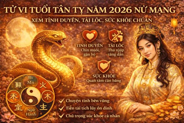 Tử vi tuổi Tân Tỵ nữ mạng năm 2026 chuẩn