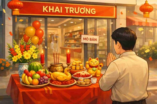 Văn cúng khai trương cửa hàng chuẩn phong tục