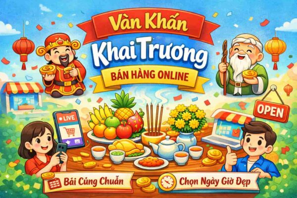 Văn khấn khai trương bán hàng online chuẩn phong thuỷ